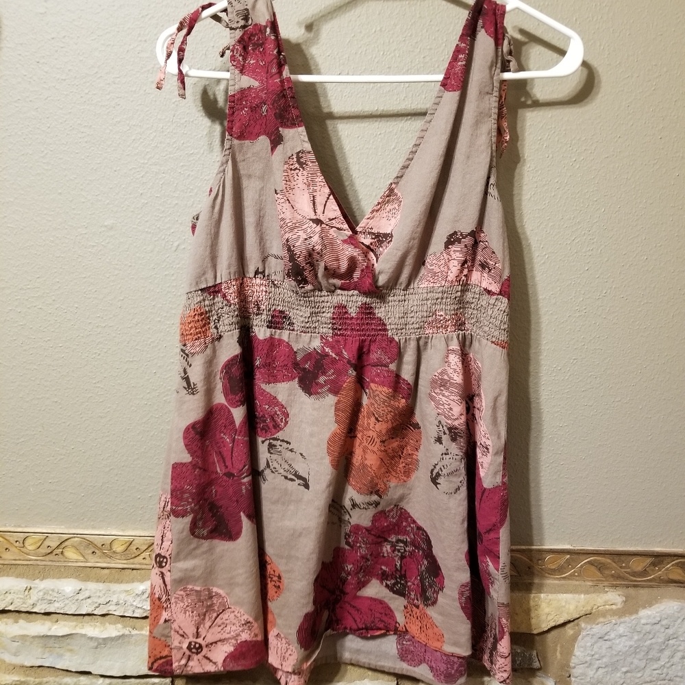 Sonoma Floral Tank Top Size Large